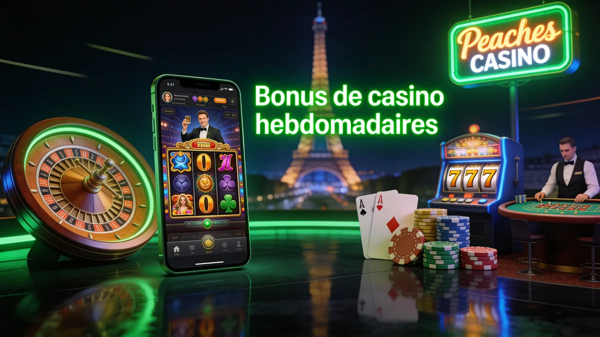 Bonus de casino hebdomadaires — peaches casino en France